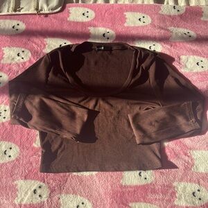 Brown Crop Top